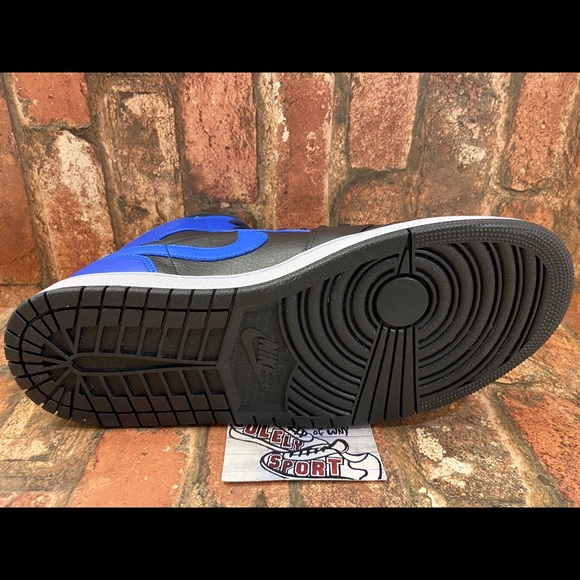 NEW Nike Air Jordan 1 Retro Mid Royal Blue Black - Picture 11 of 11
